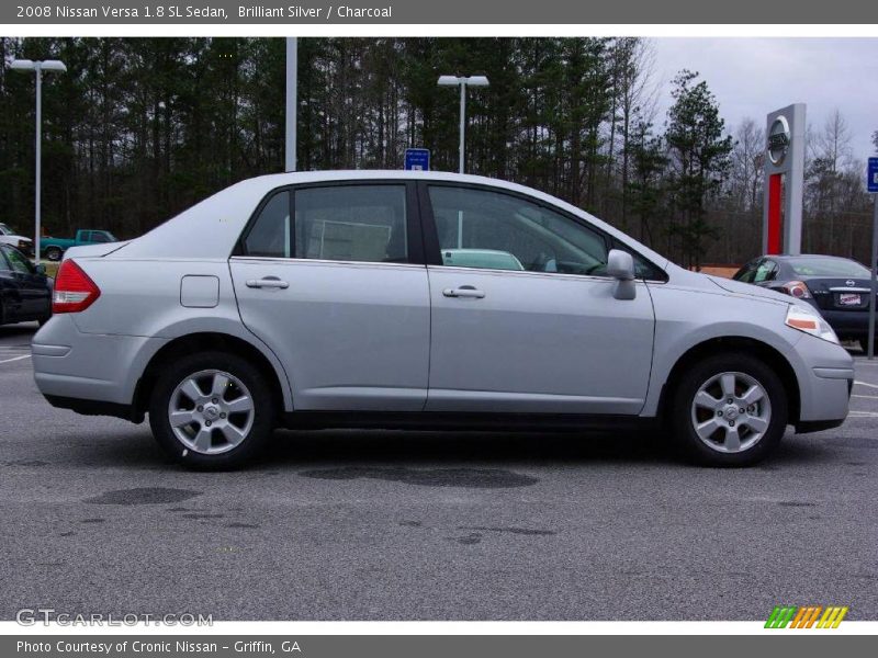 Brilliant Silver / Charcoal 2008 Nissan Versa 1.8 SL Sedan