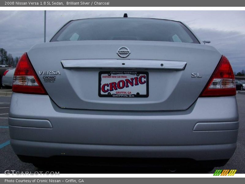 Brilliant Silver / Charcoal 2008 Nissan Versa 1.8 SL Sedan