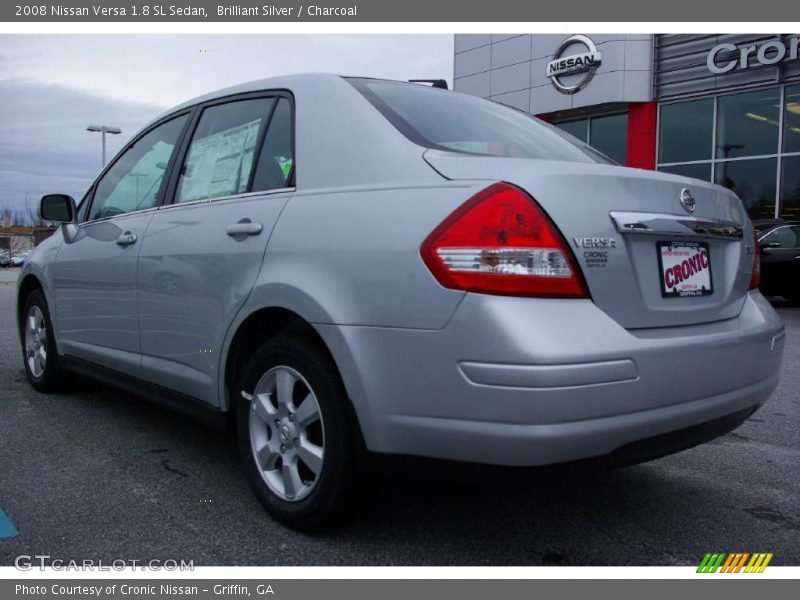Brilliant Silver / Charcoal 2008 Nissan Versa 1.8 SL Sedan
