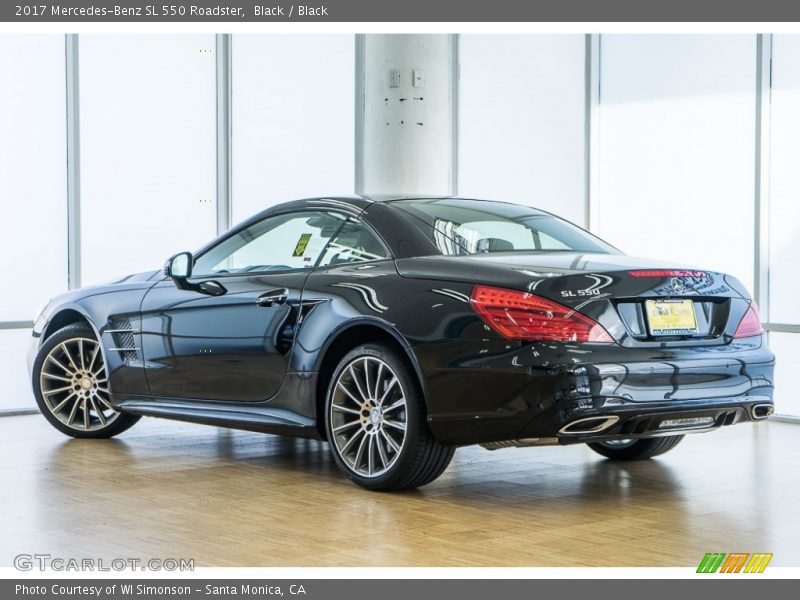 Black / Black 2017 Mercedes-Benz SL 550 Roadster