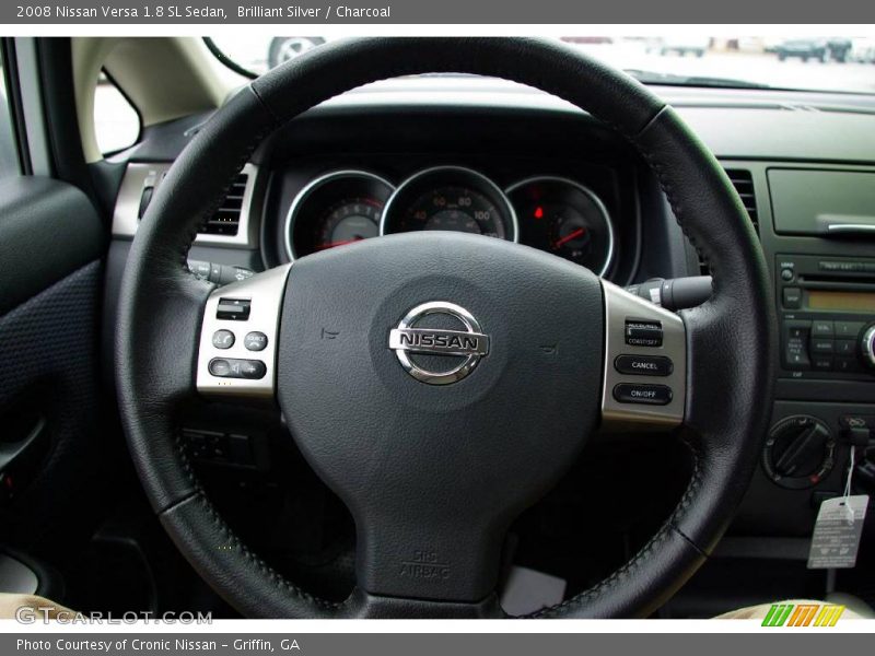 Brilliant Silver / Charcoal 2008 Nissan Versa 1.8 SL Sedan