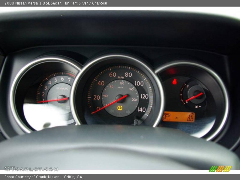 Brilliant Silver / Charcoal 2008 Nissan Versa 1.8 SL Sedan