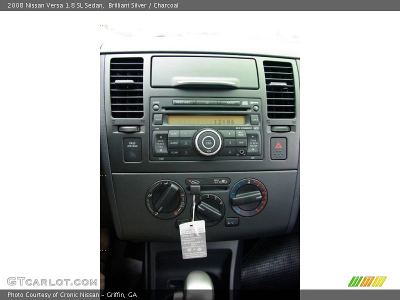 Brilliant Silver / Charcoal 2008 Nissan Versa 1.8 SL Sedan