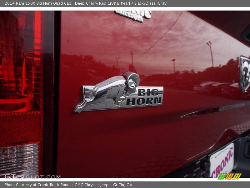 Deep Cherry Red Crystal Pearl / Black/Diesel Gray 2014 Ram 1500 Big Horn Quad Cab