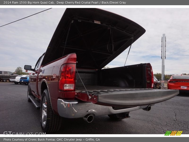 Deep Cherry Red Crystal Pearl / Black/Diesel Gray 2014 Ram 1500 Big Horn Quad Cab