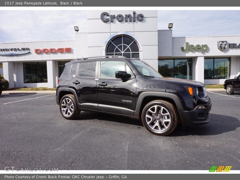 Black / Black 2017 Jeep Renegade Latitude