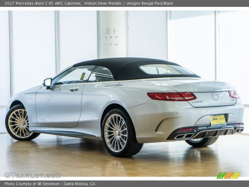 Iridium Silver Metallic / designo Bengal Red/Black 2017 Mercedes-Benz S 65 AMG Cabriolet