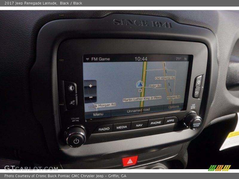Black / Black 2017 Jeep Renegade Latitude