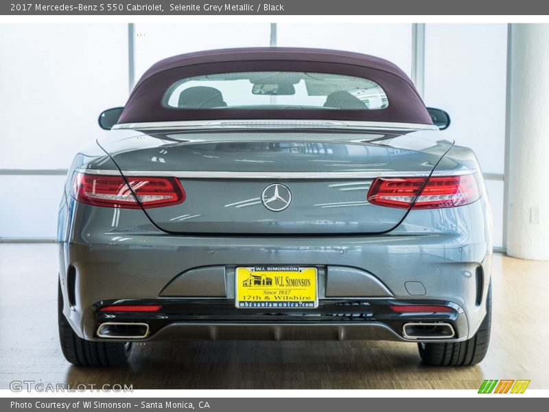 Selenite Grey Metallic / Black 2017 Mercedes-Benz S 550 Cabriolet