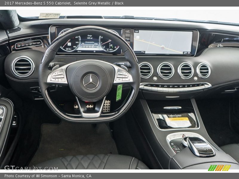 Selenite Grey Metallic / Black 2017 Mercedes-Benz S 550 Cabriolet