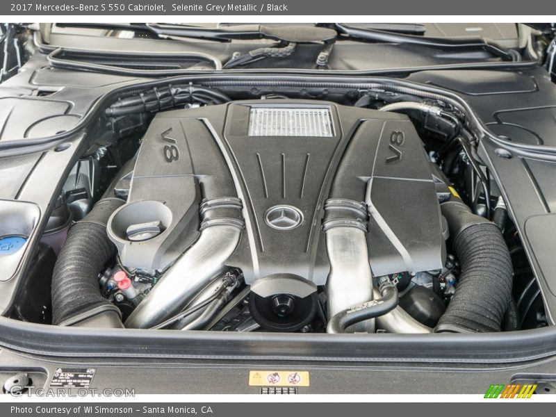  2017 S 550 Cabriolet Engine - 4.7 Liter DI biturbo DOHC 32-Valve VVT V8