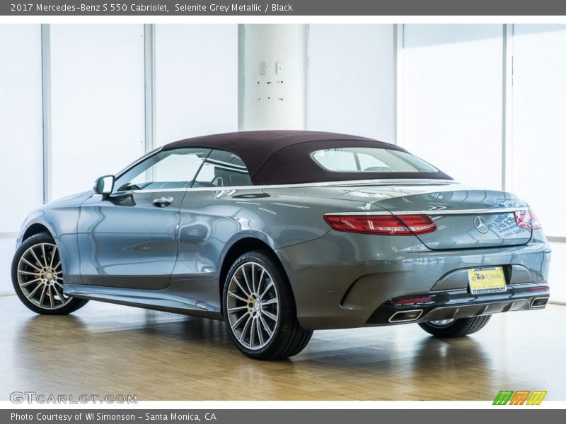 Selenite Grey Metallic / Black 2017 Mercedes-Benz S 550 Cabriolet