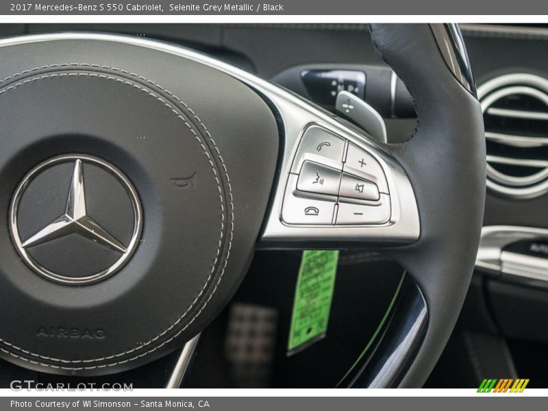 Controls of 2017 S 550 Cabriolet