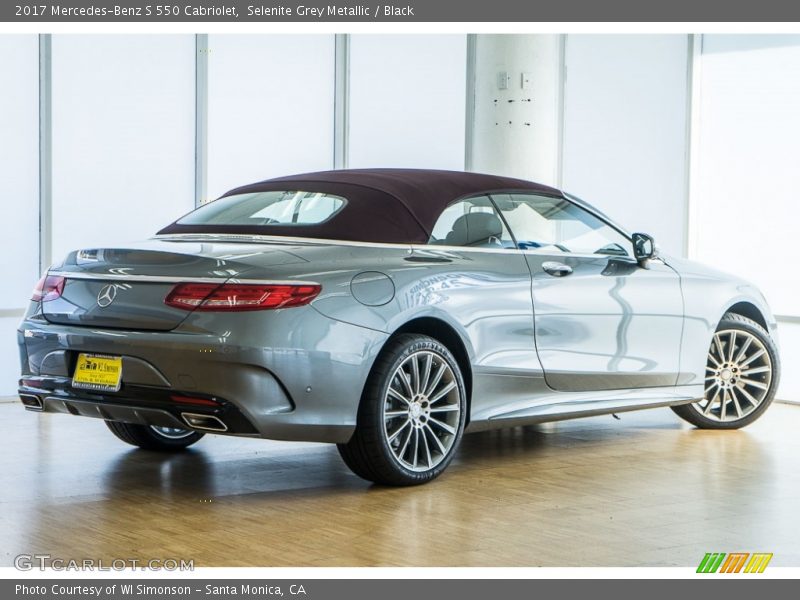 Selenite Grey Metallic / Black 2017 Mercedes-Benz S 550 Cabriolet