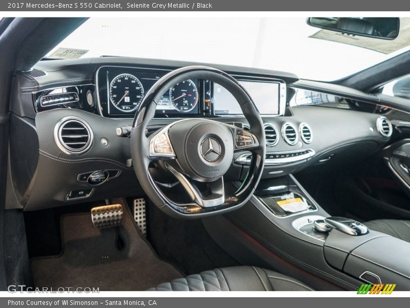 Selenite Grey Metallic / Black 2017 Mercedes-Benz S 550 Cabriolet