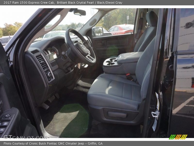 Brilliant Black Crystal Pearl / Black/Diesel Gray 2017 Ram 1500 Express Crew Cab