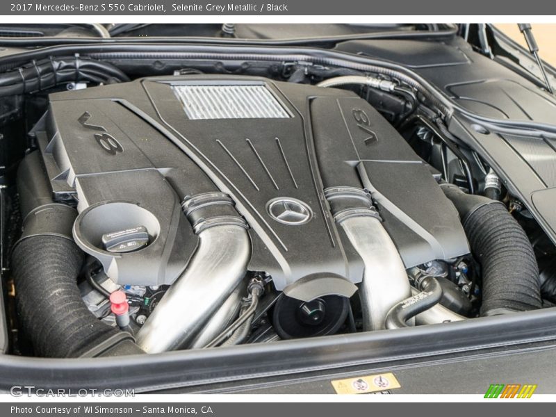  2017 S 550 Cabriolet Engine - 4.7 Liter DI biturbo DOHC 32-Valve VVT V8