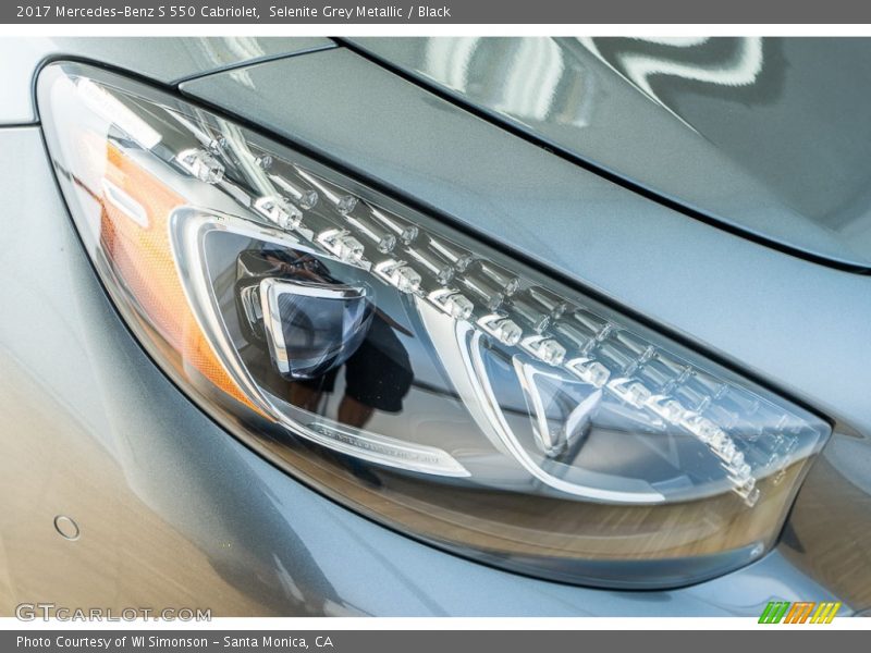 Selenite Grey Metallic / Black 2017 Mercedes-Benz S 550 Cabriolet