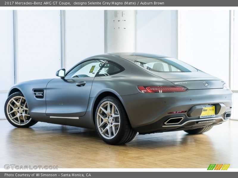 designo Selenite Grey Magno (Matte) / Auburn Brown 2017 Mercedes-Benz AMG GT Coupe