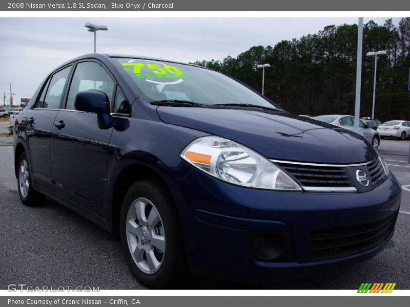 Blue Onyx / Charcoal 2008 Nissan Versa 1.8 SL Sedan