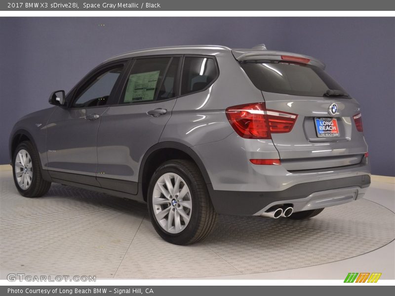 Space Gray Metallic / Black 2017 BMW X3 sDrive28i