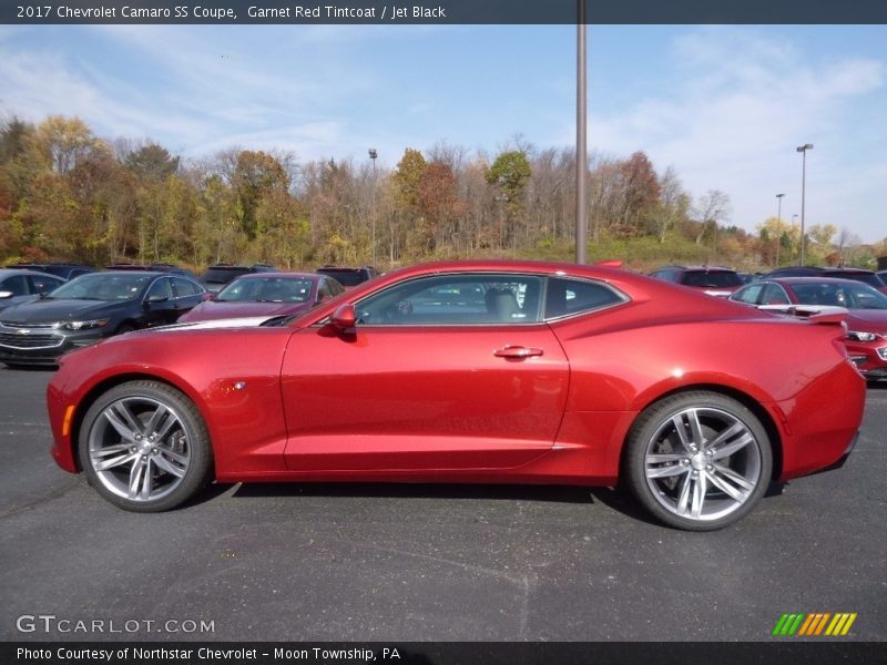 Garnet Red Tintcoat / Jet Black 2017 Chevrolet Camaro SS Coupe