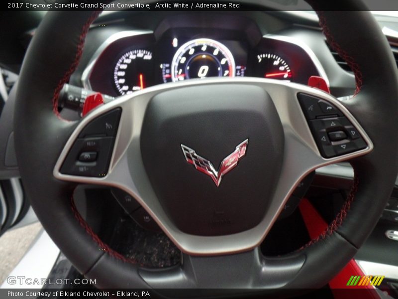 Arctic White / Adrenaline Red 2017 Chevrolet Corvette Grand Sport Convertible