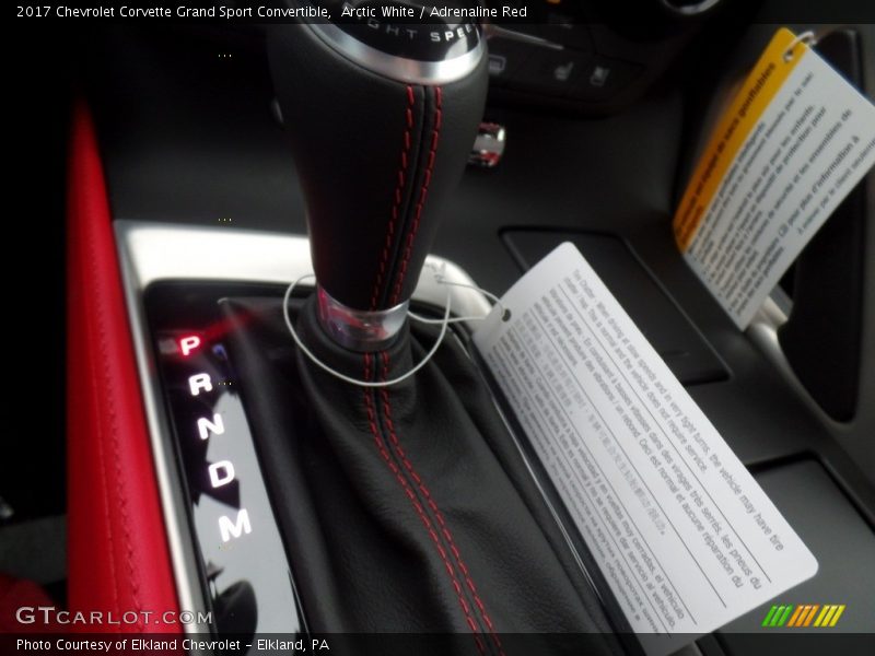 Arctic White / Adrenaline Red 2017 Chevrolet Corvette Grand Sport Convertible