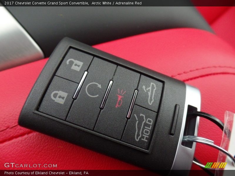 Keys of 2017 Corvette Grand Sport Convertible