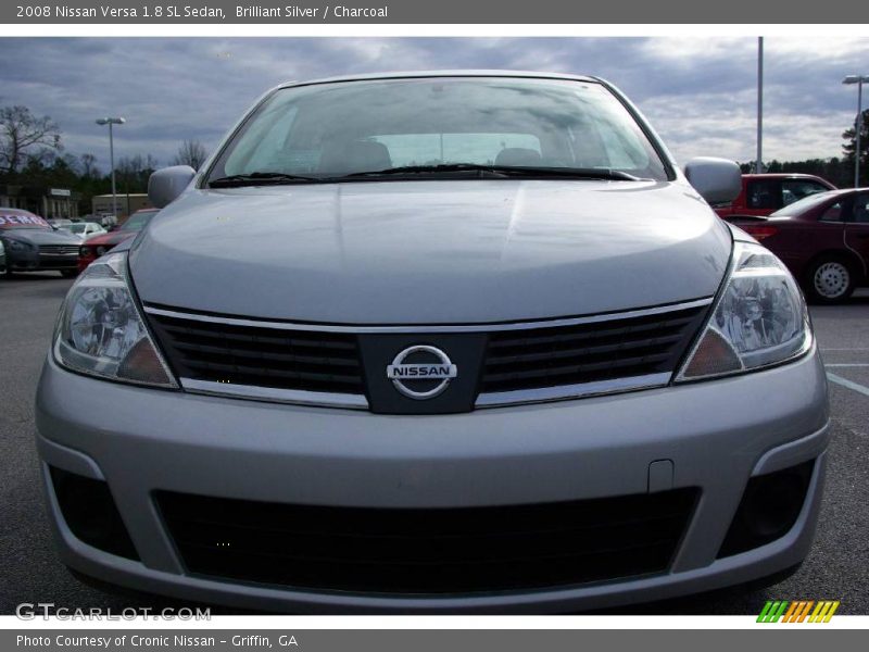 Brilliant Silver / Charcoal 2008 Nissan Versa 1.8 SL Sedan