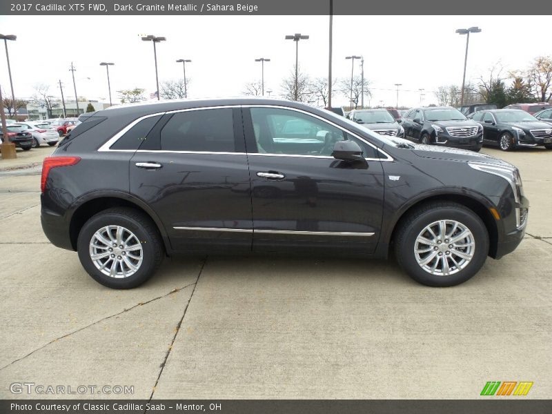 Dark Granite Metallic / Sahara Beige 2017 Cadillac XT5 FWD