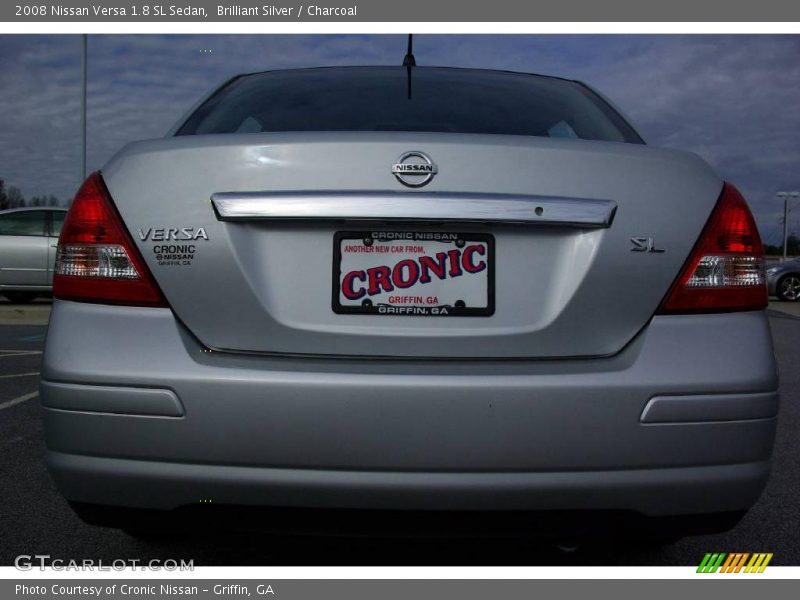 Brilliant Silver / Charcoal 2008 Nissan Versa 1.8 SL Sedan