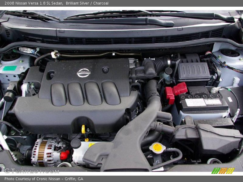 Brilliant Silver / Charcoal 2008 Nissan Versa 1.8 SL Sedan