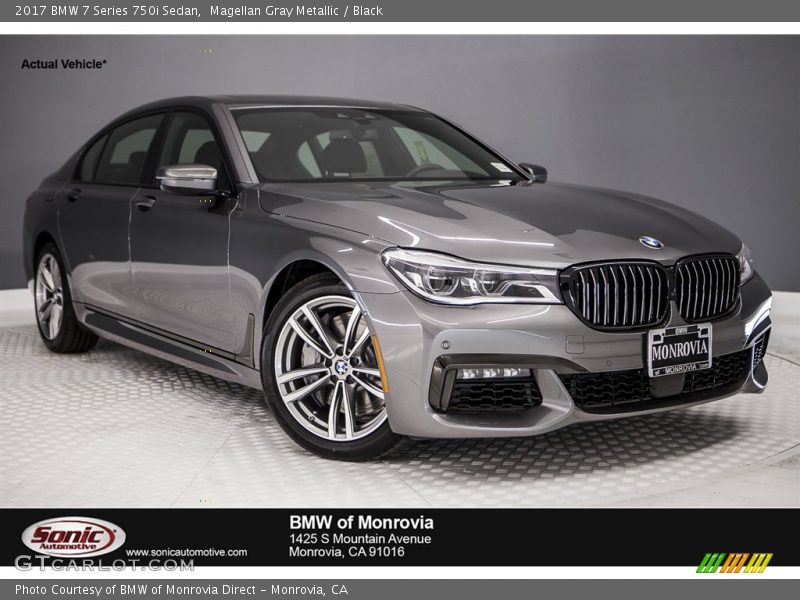 Magellan Gray Metallic / Black 2017 BMW 7 Series 750i Sedan