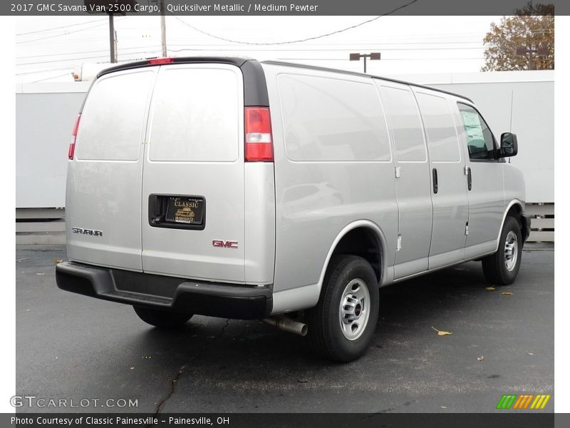 Quicksilver Metallic / Medium Pewter 2017 GMC Savana Van 2500 Cargo