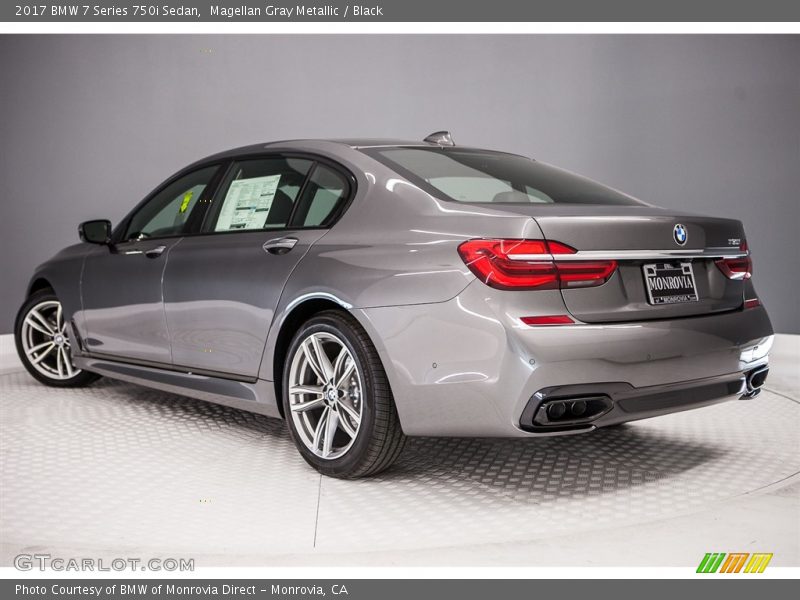 Magellan Gray Metallic / Black 2017 BMW 7 Series 750i Sedan