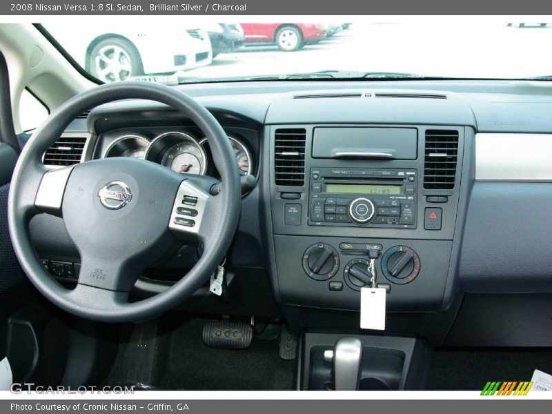 Brilliant Silver / Charcoal 2008 Nissan Versa 1.8 SL Sedan