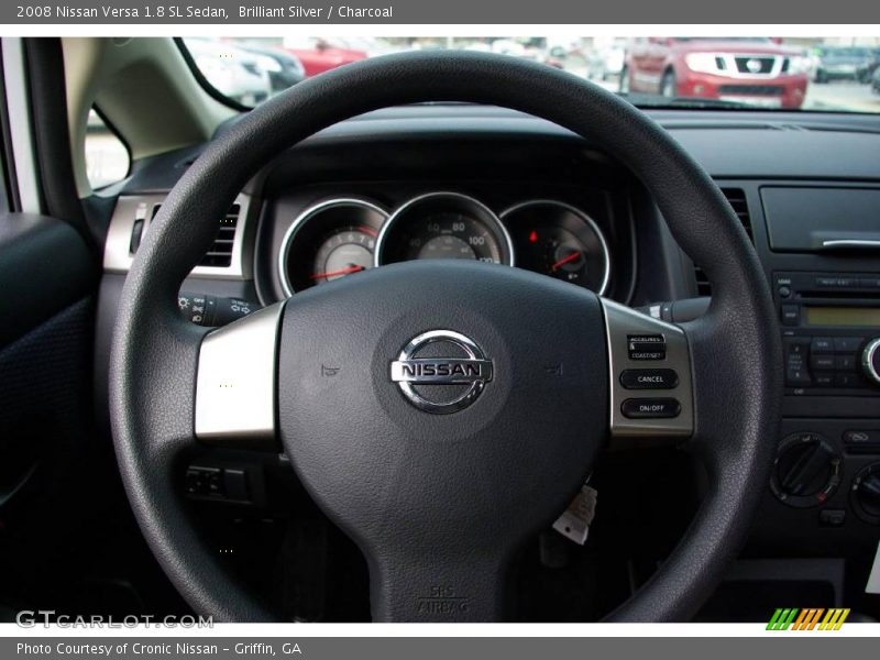 Brilliant Silver / Charcoal 2008 Nissan Versa 1.8 SL Sedan