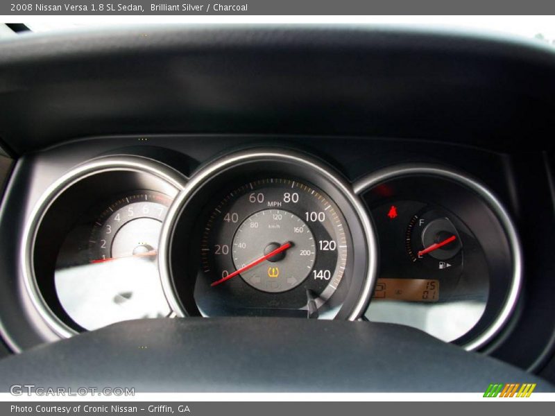 Brilliant Silver / Charcoal 2008 Nissan Versa 1.8 SL Sedan