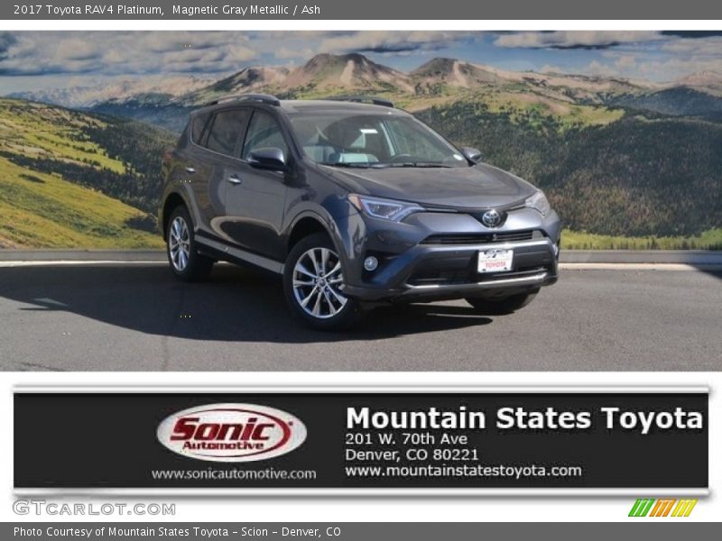 Magnetic Gray Metallic / Ash 2017 Toyota RAV4 Platinum