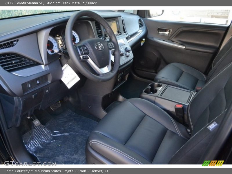  2017 Sienna SE Black Interior