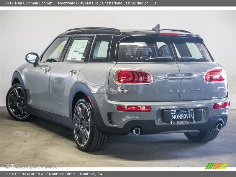 Moonwalk Grey Metallic / Chesterfield Leather/Indigo Blue 2017 Mini Clubman Cooper S