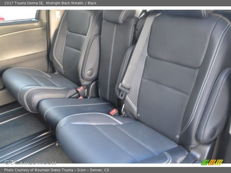 Rear Seat of 2017 Sienna SE