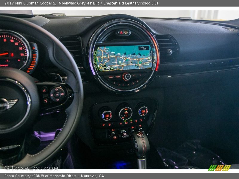 Moonwalk Grey Metallic / Chesterfield Leather/Indigo Blue 2017 Mini Clubman Cooper S