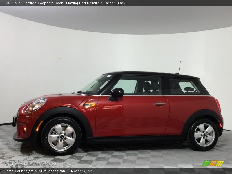 Blazing Red Metallic / Carbon Black 2017 Mini Hardtop Cooper 2 Door