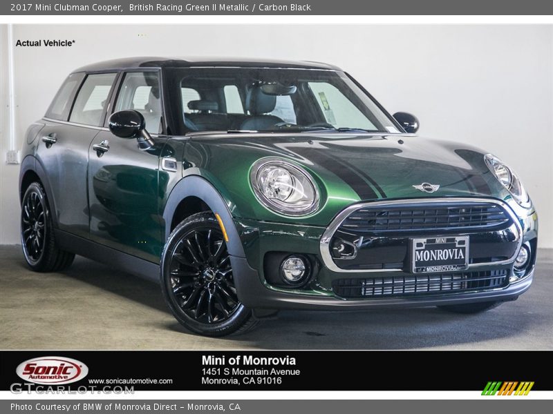 British Racing Green II Metallic / Carbon Black 2017 Mini Clubman Cooper