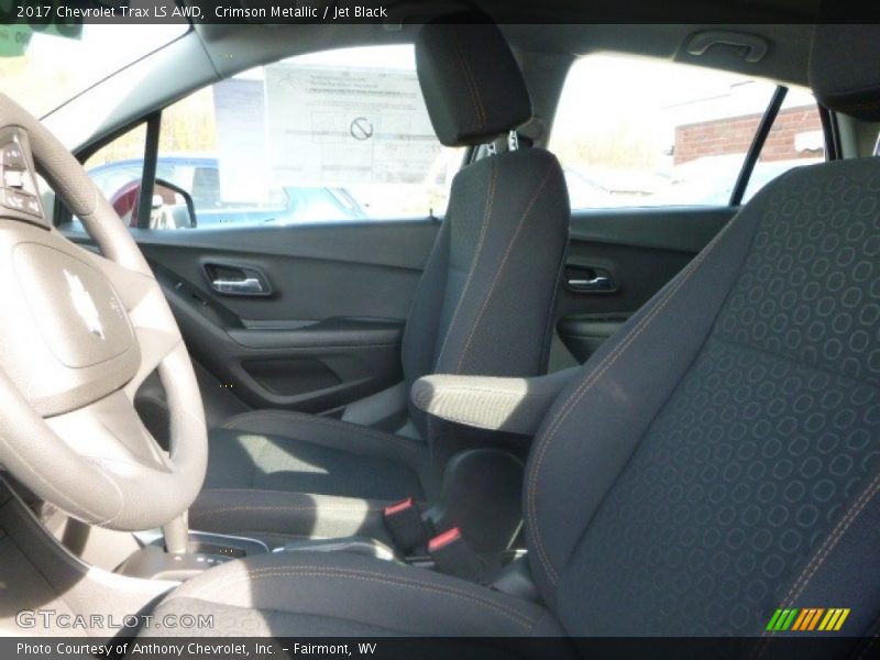 Crimson Metallic / Jet Black 2017 Chevrolet Trax LS AWD