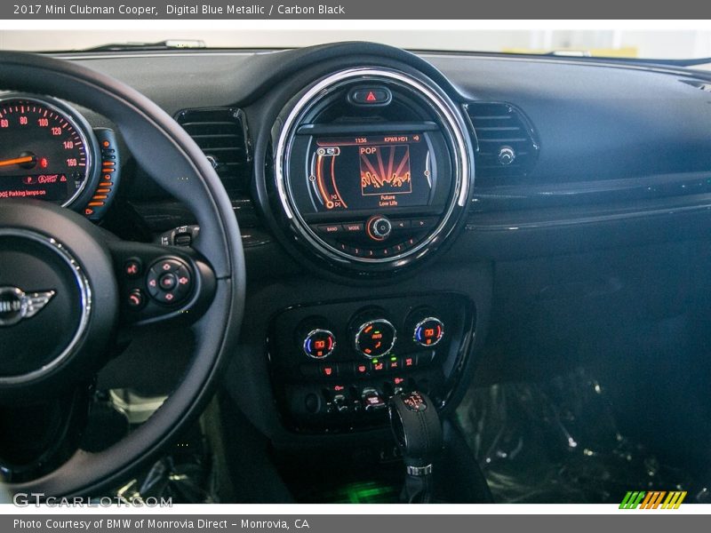 Digital Blue Metallic / Carbon Black 2017 Mini Clubman Cooper