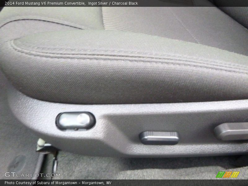 Ingot Silver / Charcoal Black 2014 Ford Mustang V6 Premium Convertible
