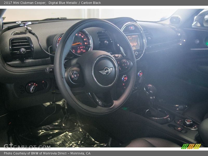 Digital Blue Metallic / Carbon Black 2017 Mini Clubman Cooper